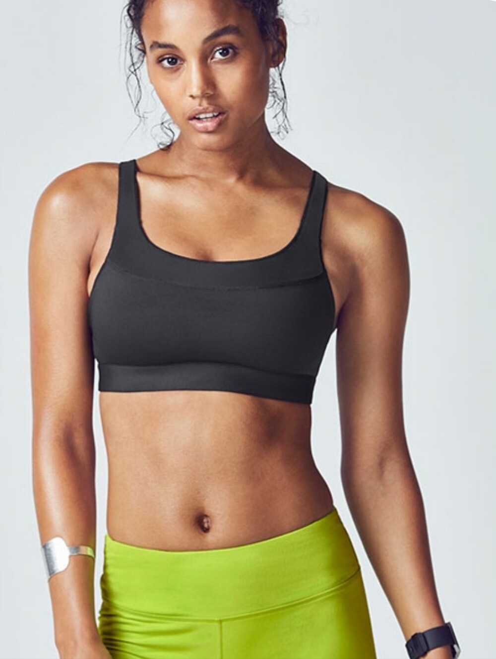 Fabletics Sintra Black Sports Bra
